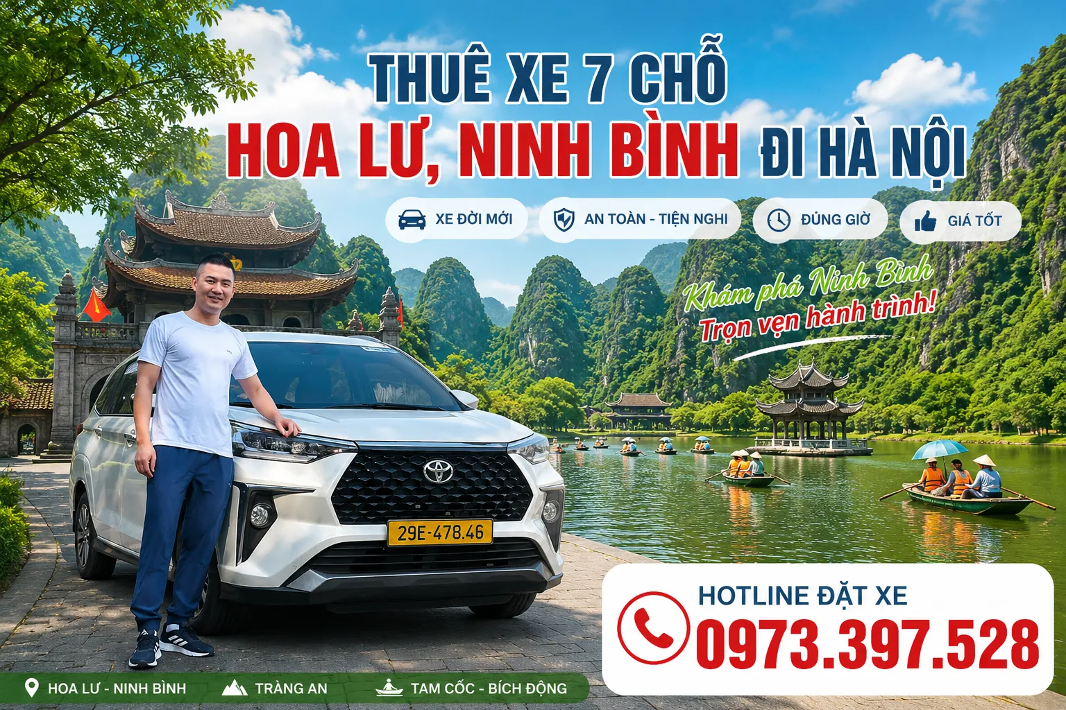 Xe dịch vụ tại Hoa Lư Ninh Bình Xe dịch vụ tại Hoa Lư Ninh Bình